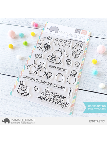 Mama Elephant - Eggtastic - Clear Stamp 4x6