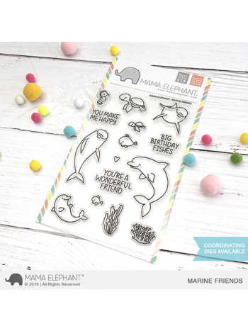 Mama Elephant - Marine Friends - Clear Stamp 4x6