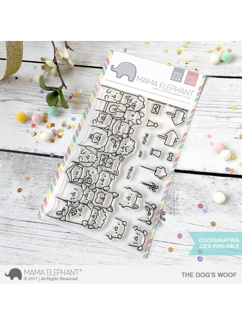 Mama Elephant - The Dog's Woof - Clear Stamp 4x6