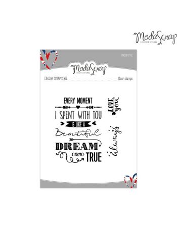 ModaScrap - Every Moment - Clear Stamp