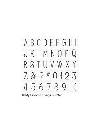 My Favorite Things - Birdie Brown Alphabet & Numbers - Clearly Sentimental Stamps 4x4