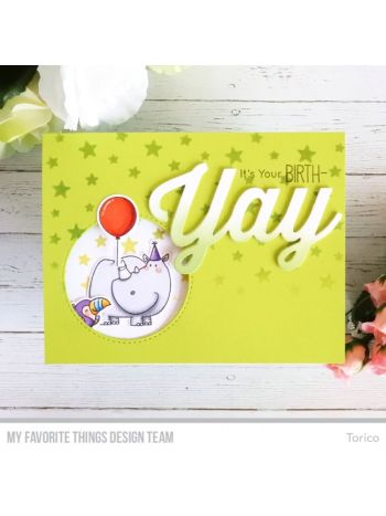 My Favorite Things - Birth-Yay - Clear Stamp 4x8