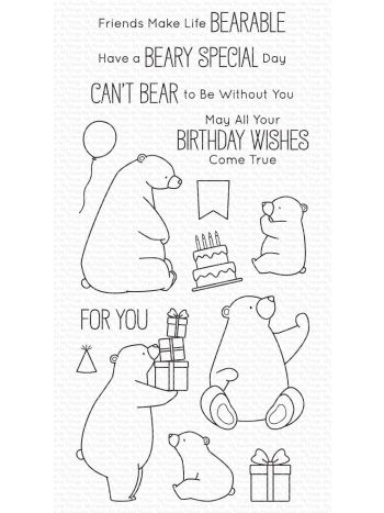 My Favorite Things - Birthday Bears - 4x8 Clear Stamp