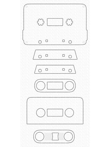 My Favorite Things - Cassette Tape - Stanzeschablonen Set