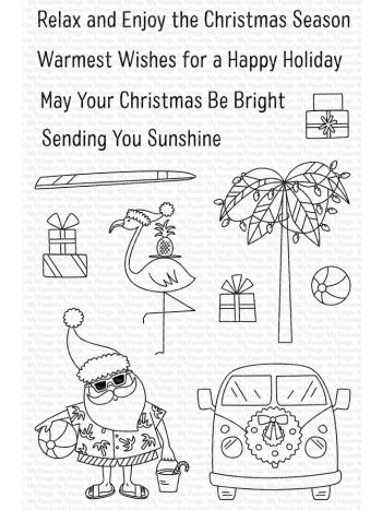 My Favorite Things - Sun Lovin' Santa - Clear Stamp 4x6