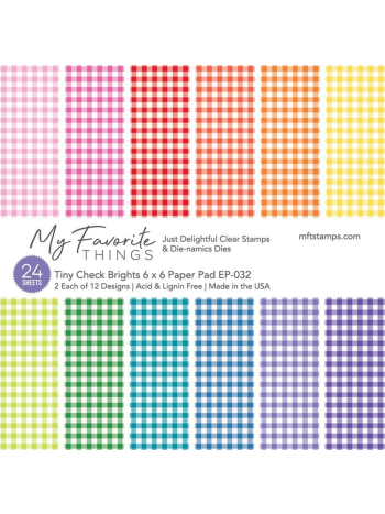 My Favorite Things - Tiny Check Brights - Paper Pad 6x6