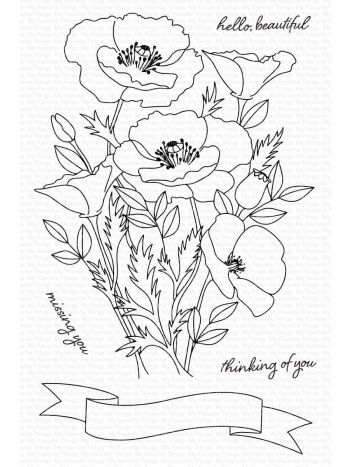 My Favorite Things - Wild Poppies - Clear Stamps 4x8