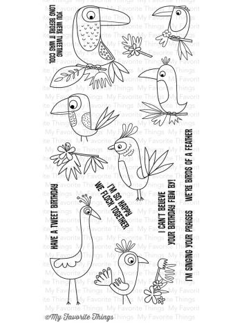 My Favorite Things Clearly Sentimental Stamps 4x8 - Birds Of Paradise