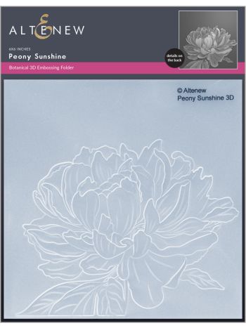 Altenew - 3D Embossing Folder - Peony Sunshine