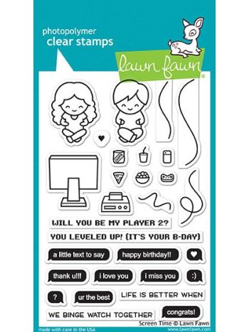 Lawn Fawn - Screen Time - Clear Stamps 4x6