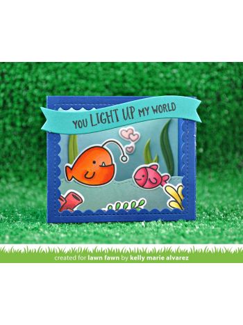 Lawn Fawn - Shadow Box Card Ocean Add-On - Stanzen