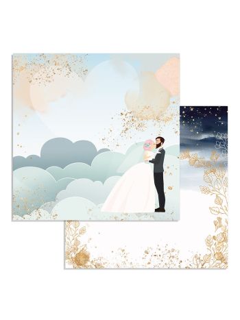Stamperia - Love Story Clouds - 12x12 Inch Paper Sheets