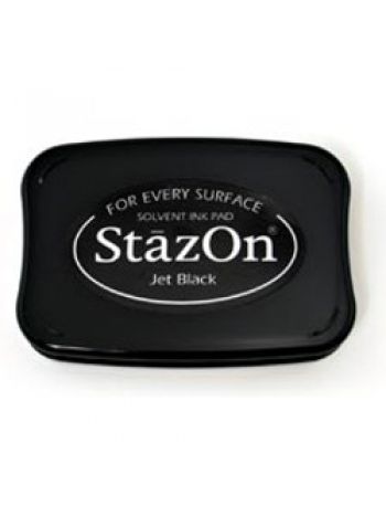 StazOn - Jet Black - Stempelkissen schwarz für glatte Oberflächen