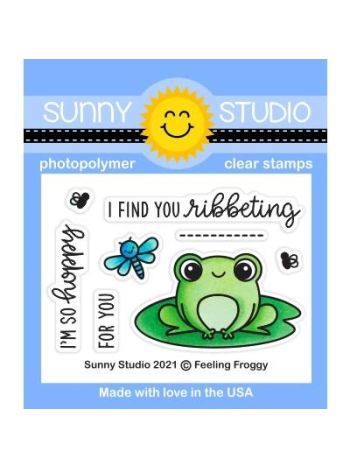 Sunny Studio - Feeling Froggy - Clear Stamp Set 2x3