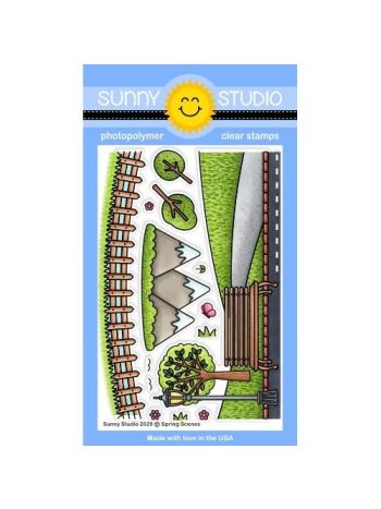 Sunny Studio - Spring Scenes - Clear Stamps 4x6