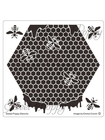 Sweet Poppy - Schablone - Honeybee Hive