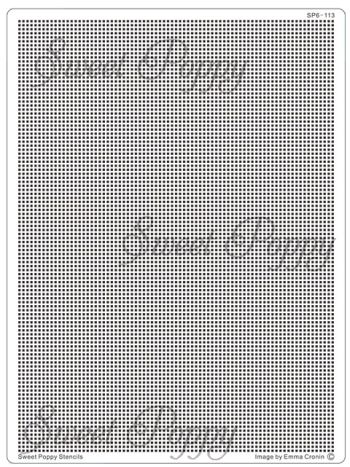 Sweet Poppy - Schablone - Grid Plate