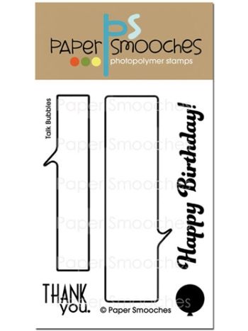 clear stamps paper smooches talk bubbles für scrapbooking & cardmaking