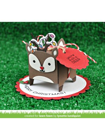 Lawn Fawn - Tiny Gift Box Deer Add-On - Stanze