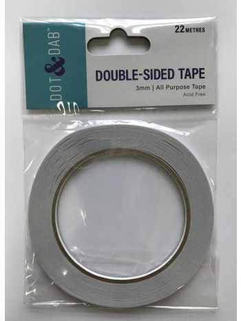 Trimcraft Dot & Dab Double Sided Tape 3mm