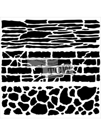 TWC - Schablone 6x6 - Rock Wall