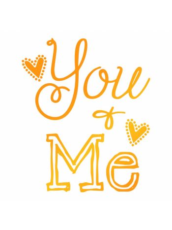 Ultimate Crafts - You and Me - Hotfoil Stamp