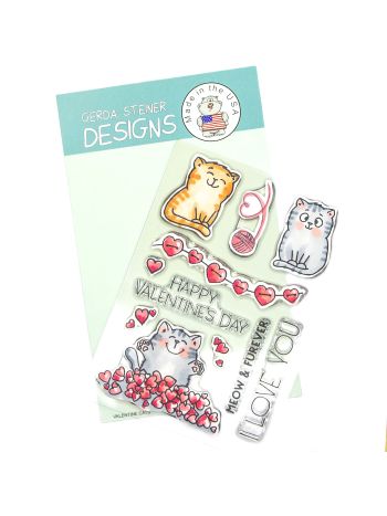 Gerda Steiner Designs - Valentine Cats - Clear Stamps 4x6