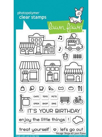 Lawn Fawn - Village Shops - Clear Stamps 4x6
