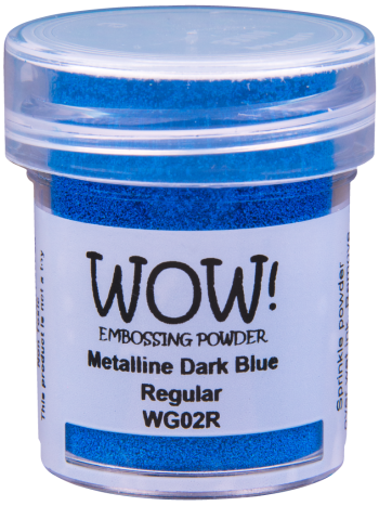 WOW! Embossing Powder - Metalline Dark Blue 15ml