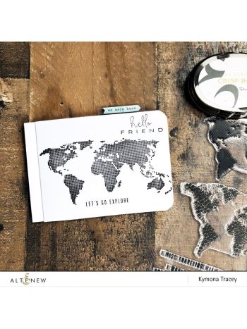Altenew - World Map - Clear Stamp 6x8