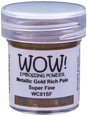 WOW! Embossing Powder - Metallic Gold Rich Pale 15ml