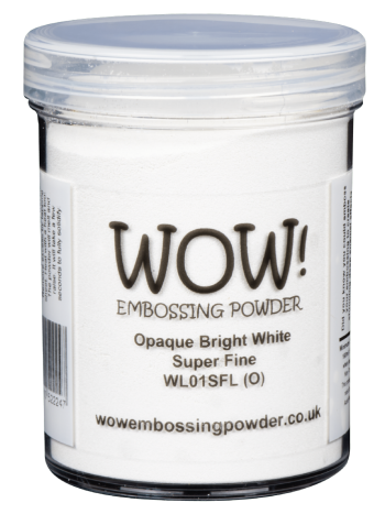 WOW! Embossing Powder - Opaque Bright White Super Fine 160ml