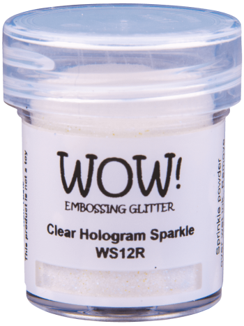 WOW! Embossing Powder - Clear Hologram Sparkle Regular 15ml