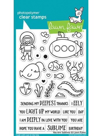 Lawn Fawn - You Are Sublime - Clear Stamps 4x6