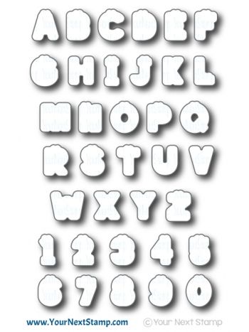 Your Next Stamp - Smiley Happy Alphabet - Stanzen