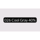 Spectra Ad Marker - 026 Cool Gray 40%