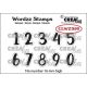Crealies - Wordzz 99 - Zahlen 0-9 - Clear Stamps
