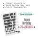 Happy Birthday Dates & Messages Layering Craft Stamps Polkadoodles