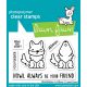 Lawn Fawn - Wolf Before 'N Afters - clear stamp set 2x3