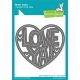 Lawn Fawn - Giant outlined love ya - Stand Alone Stanze