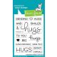Lawn Fawn - Long Distance Hugs - Clear Stamp Set 3x4