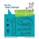 Lawn Fawn - One in a Chameleon Flip-Flop - Clear Stamp Set 2x3