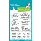 Lawn Fawn - shutter card holiday sayings - Clear Stamp 3x4