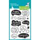 clear stamps lawn fawn Chit Chat für scrapbooking & cardmakings