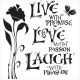 Schablone TCW 6x6 - Mini Live Love Laugh