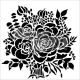 Schablone TCW 6x6 - Rose Bouquet