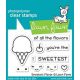 Lawn Fawn - Sweetest Flavor - Clear Stamps 2x3