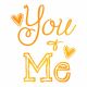 Ultimate Crafts - You and Me - Hotfoil Stamp
